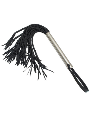 Mister B Iron Whips black leather flogger